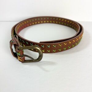 Belt with colorful stitching size Small